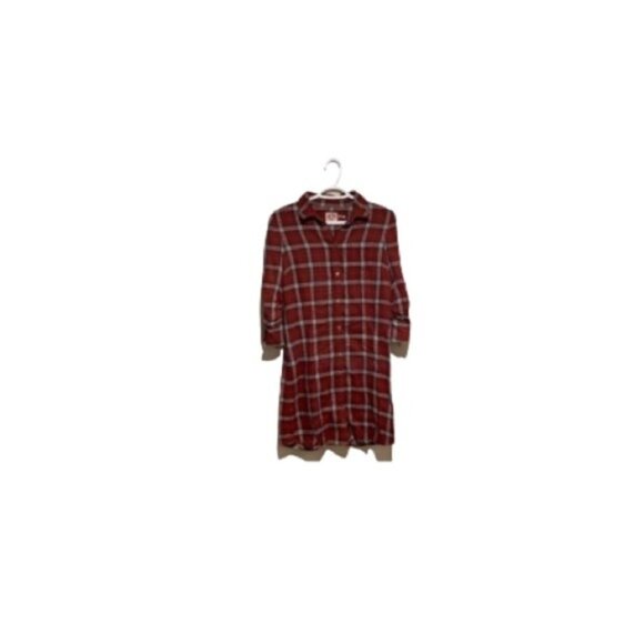 Juicy Couture Red Plaid Shirtdress - Women’s Size 4 - Picture 1 of 6